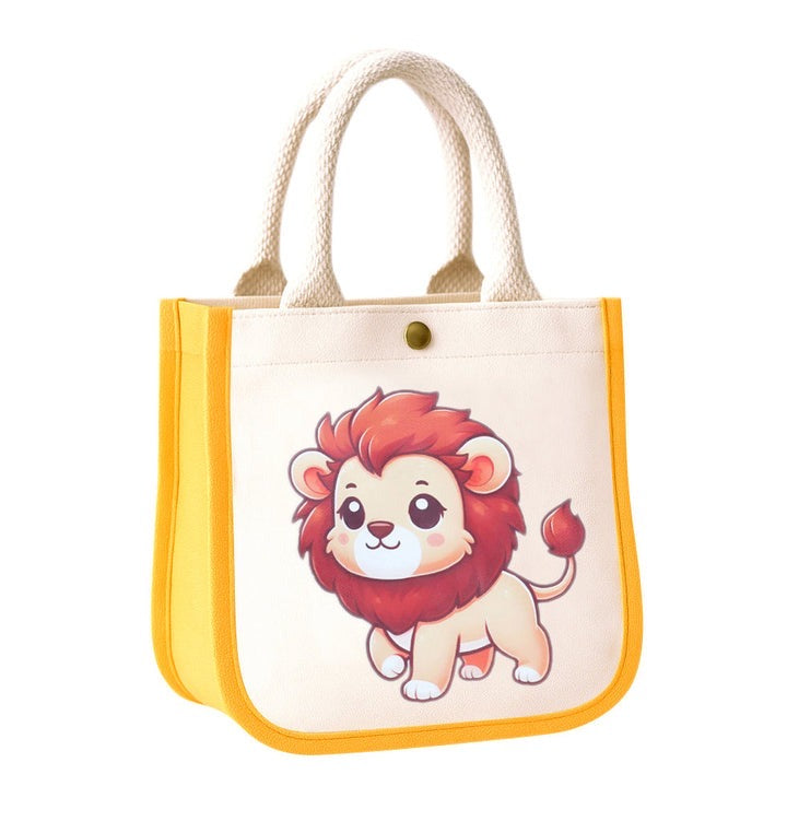 Lion kids tote bag