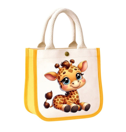 Giraffe kids tote bag