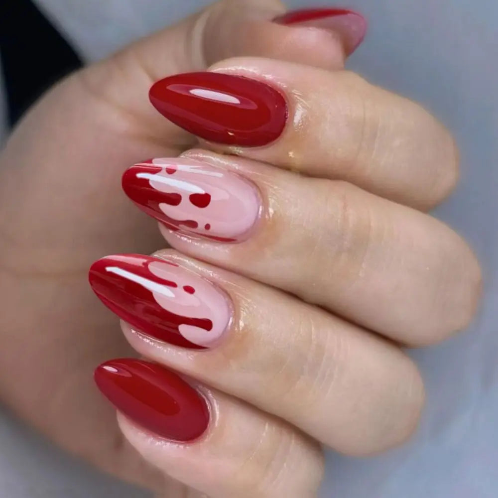 Halloween Bat & Spider Web Press-On Nails