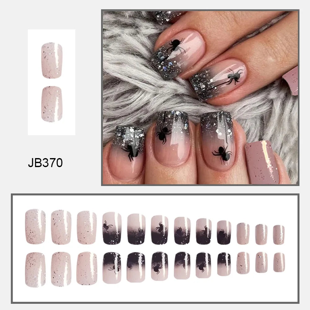 Hauntingly Stylish Purple Bat Stiletto Press-On Nails