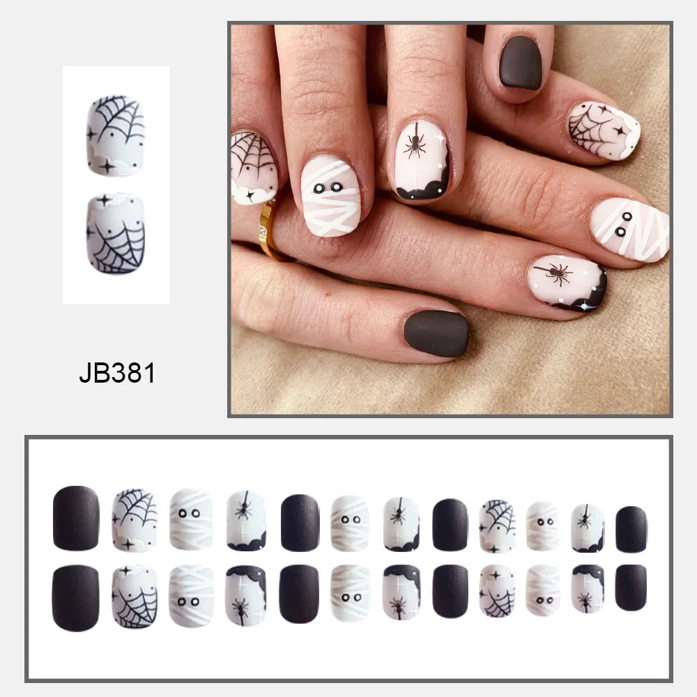 Hauntingly Stylish Purple Bat Stiletto Press-On Nails