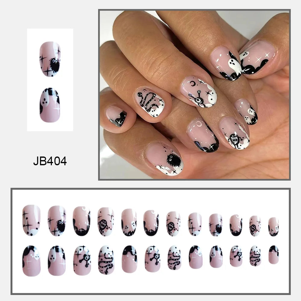 Hauntingly Stylish Purple Bat Stiletto Press-On Nails