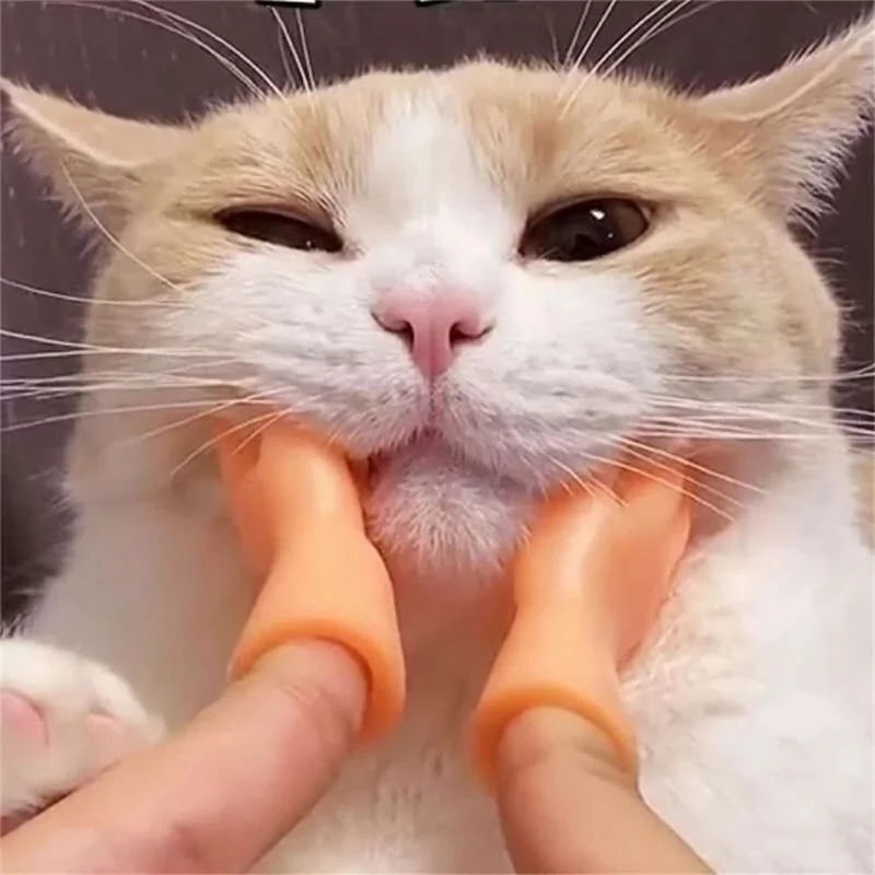 Paw-some Mini Silicone Cat Massage Gloves