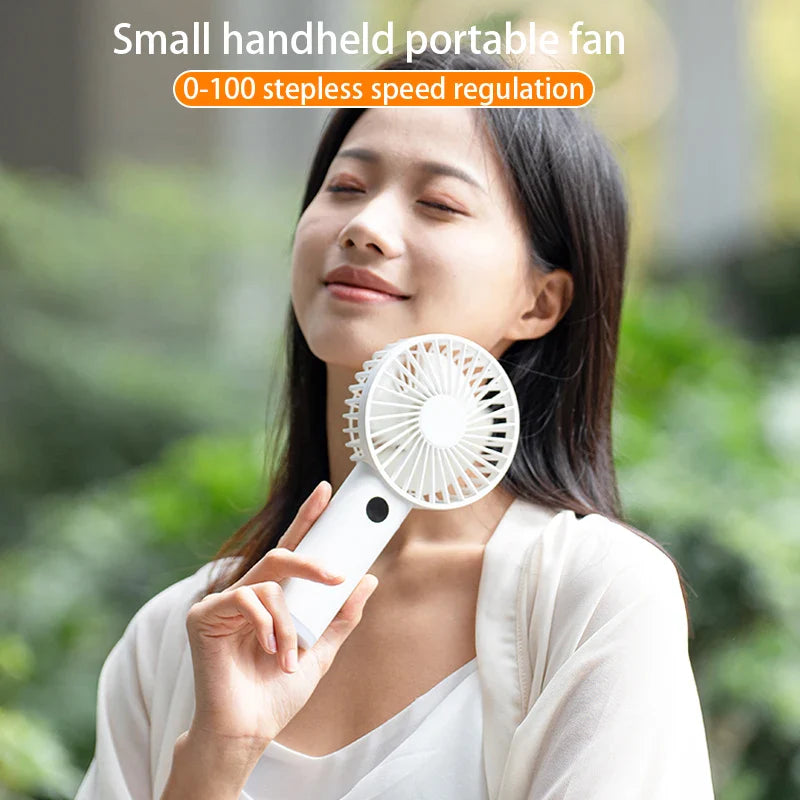 Portable Handheld High-Speed Fan with LED Display